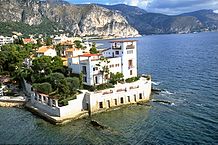 Villa Kerylos seen from the sea