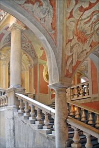 The staircase at Palais Lascaris Museum in Nice