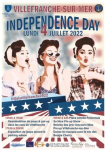 4th of July poster Villefranche-sur-mer 2022