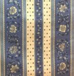 Provencal cloth in blue and pale yellows