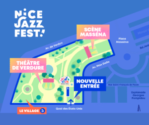 Nice Jazz Fest 2025 map