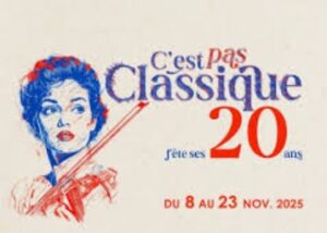 Poster for C'est pas Classique music festival in Nice